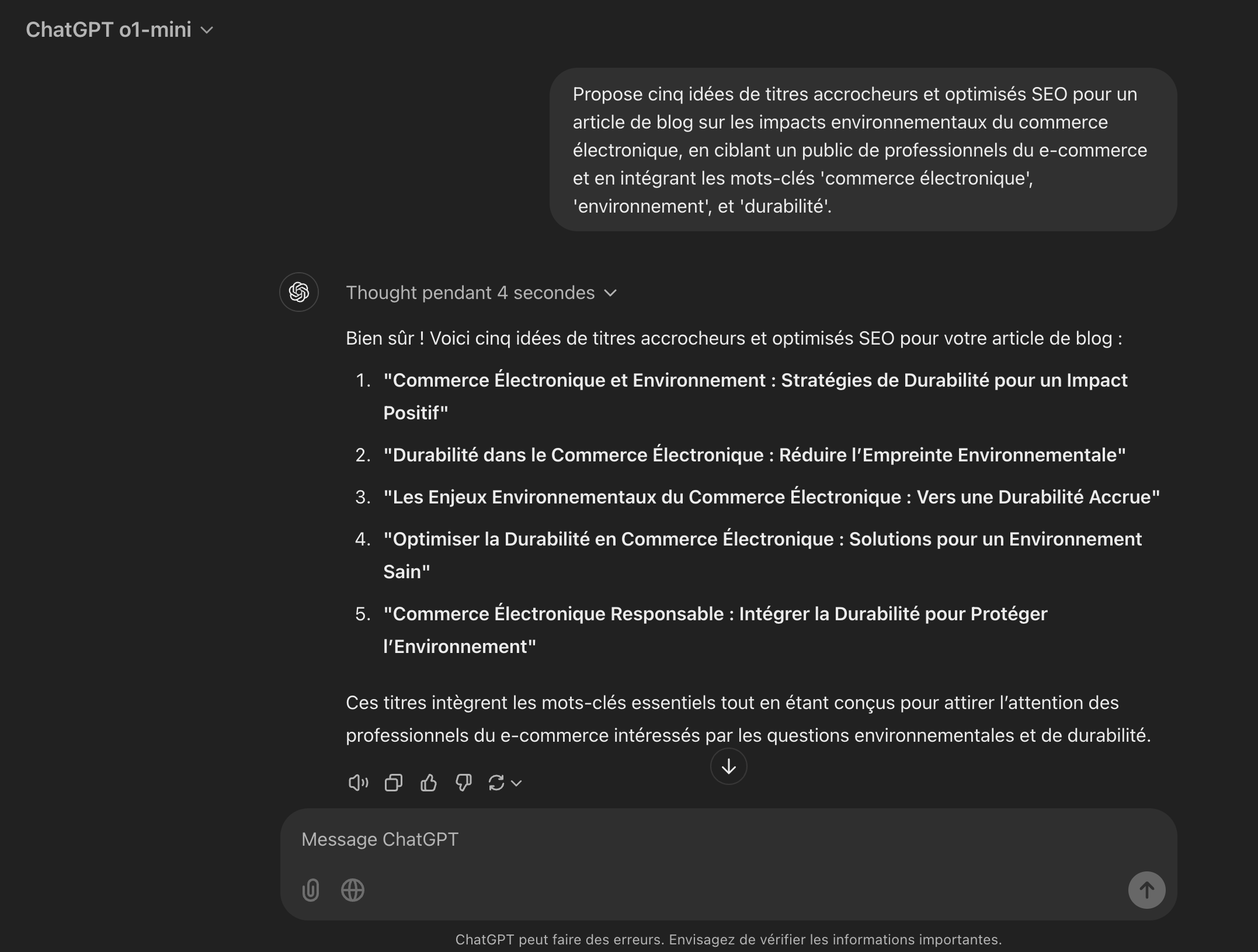 Illustration de ChatGPT aidant à la recherche de contenu