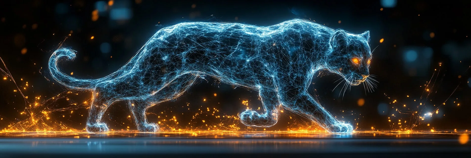 bannière léopard futuriste illustrant Sora par OpenAI